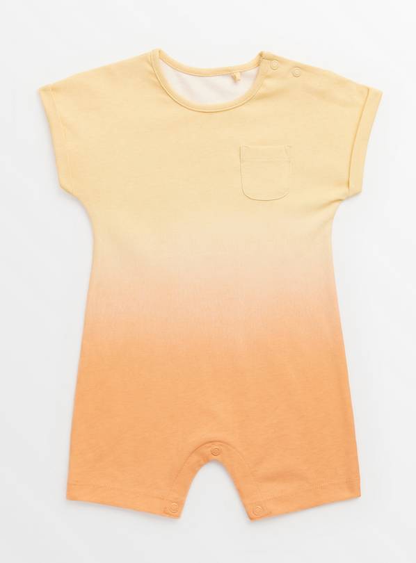 Orange Ombre Short Sleeve Romper Up to 3 mths